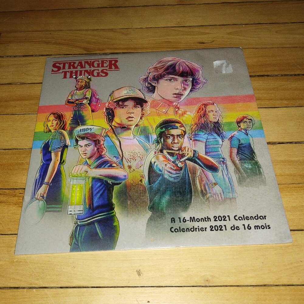 2021 Netflix Stranger Things a 15-Month Wall Calendar (Unopened)